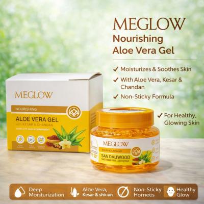 MEGLOW ALOE VERA GEL WITH KESAR AND CHANDAN